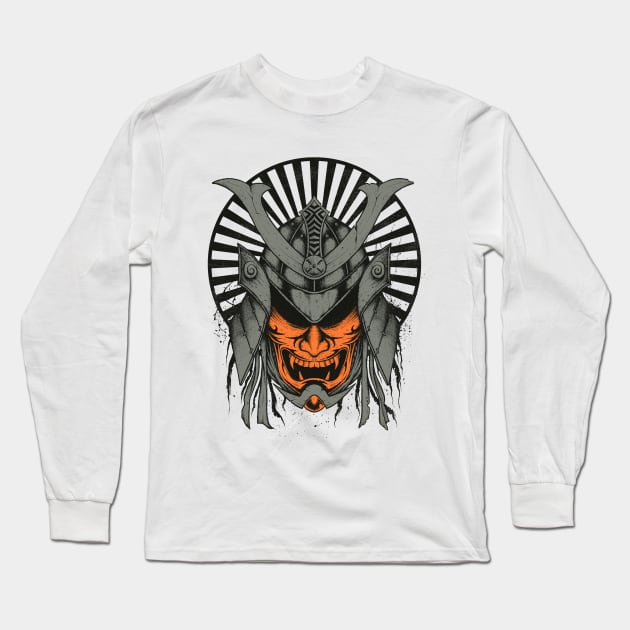 Samurai Long Sleeve T-Shirt by RonnCabardo